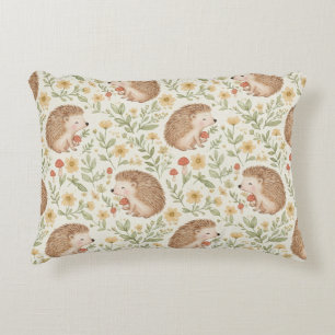 Cottagecore Hedgehog Decorative Cushion
