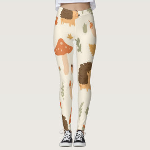 Cottagecore Hedgehog Leggings