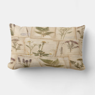 Cottagecore Herbarium Pillow