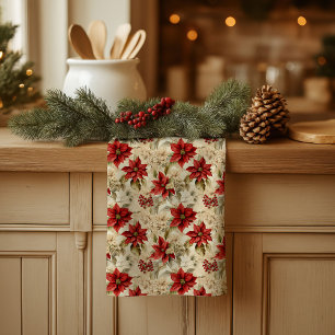 Cottagecore Holiday Towel Vintage Christmas Vibe