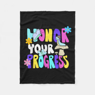 Cottagecore Kawaii Aesthetic Mental Health Awarene Fleece Blanket