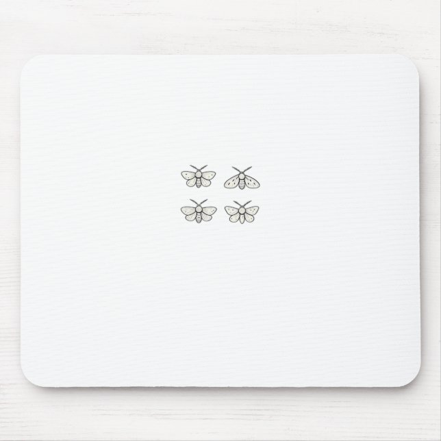 Cottagecore Moths Classic Mouse Pad (Front)