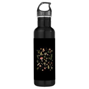 Cottagecore Mushroom Aesthetic Academia Goblincore 710 Ml Water Bottle