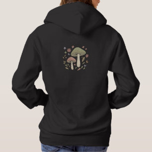 Cottagecore Mushroom Botanical Graphic Hoodie