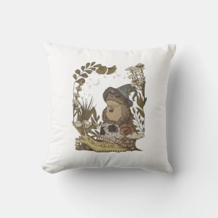 Cottagecore Mushroom Botanical Witchy Frog Goblinc Cushion