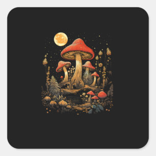 Cottagecore Mushroom Cottagecore Aesthetic Goblinc Square Sticker