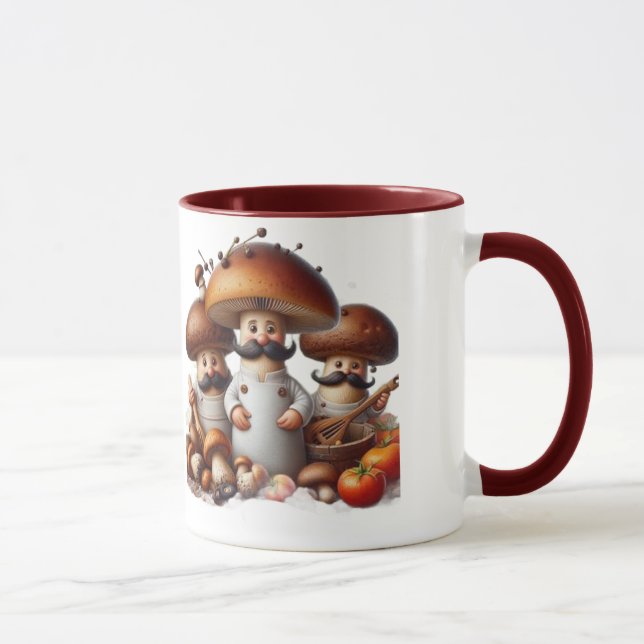  Cottagecore mushroom foragers mugs (Right)