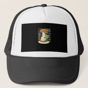 Cottagecore Mushroom Forest Toad Goblincore Mycolo Trucker Hat