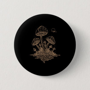 Cottagecore Mushrooms Fungi Goblincore Aesthetic 6 Cm Round Badge