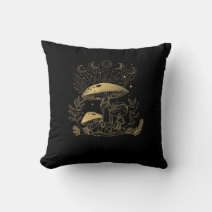 Cottagecore Mushrooms Fungi Goblincore Aesthetic Cushion
