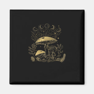 Cottagecore Mushrooms Fungi Goblincore Aesthetic Magnet