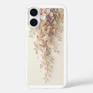 Cottagecore Pastel Floral Cascading iPhone 16 Case