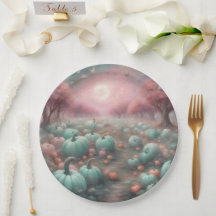 Cottagecore personalised Pink & Mint Pumpkin Patch