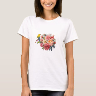 Cottagecore Pink Roses T-Shirt
