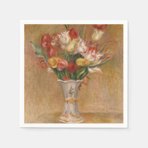 Cottagecore Renoir Floral Vintage Tulip Art Napkin
