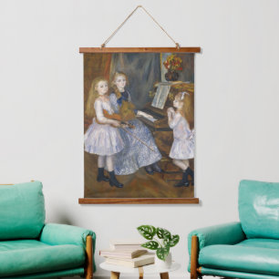 Cottagecore Renoir Musical Sisters Vintage Art Hanging Tapestry