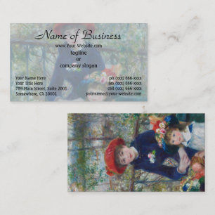 Cottagecore Renoir Sisters Garden Landscape Business Card