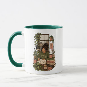 Cottagecore Self Care Illustration Mug