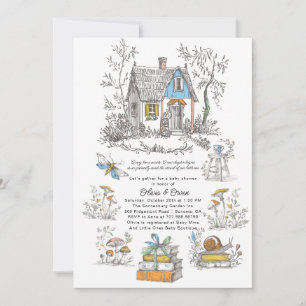 Cottagecore Storybook Baby Shower Invitation