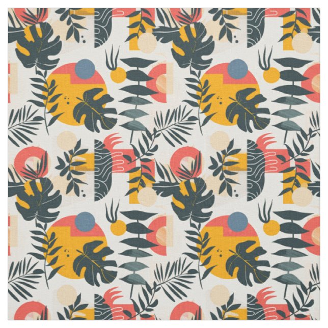 Cottagecore Summer Fruit Pattern Fabric (Swatch)