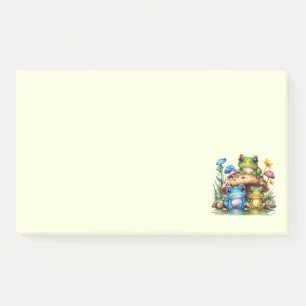 Cottagecore Toadstool Mushroom and Frog  Post-it Notes