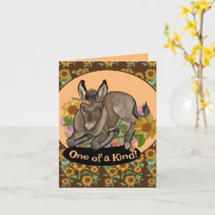 Cottagecore Unicorn Donkey One of a Kind  Card