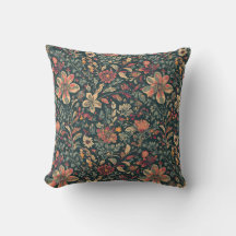 Cottagecore Vintage Floral Pillow