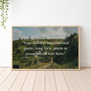 Cottagecore Vintage Painting Add Your Own Quote Poster