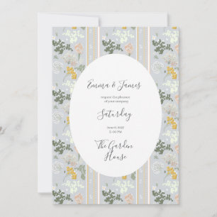 Cottagecore Wedding Invitation Wildflower Floral