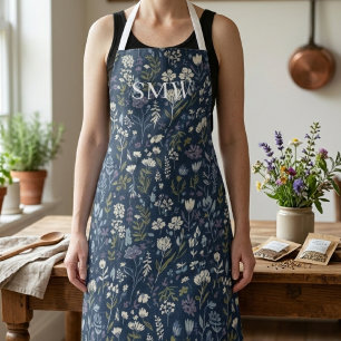 Cottagecore Wildflower – Personalized Monogram Apron
