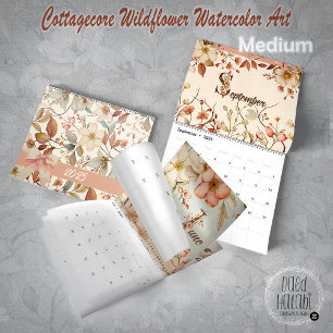 Cottagecore Wildflower Watercolor Art Calendar