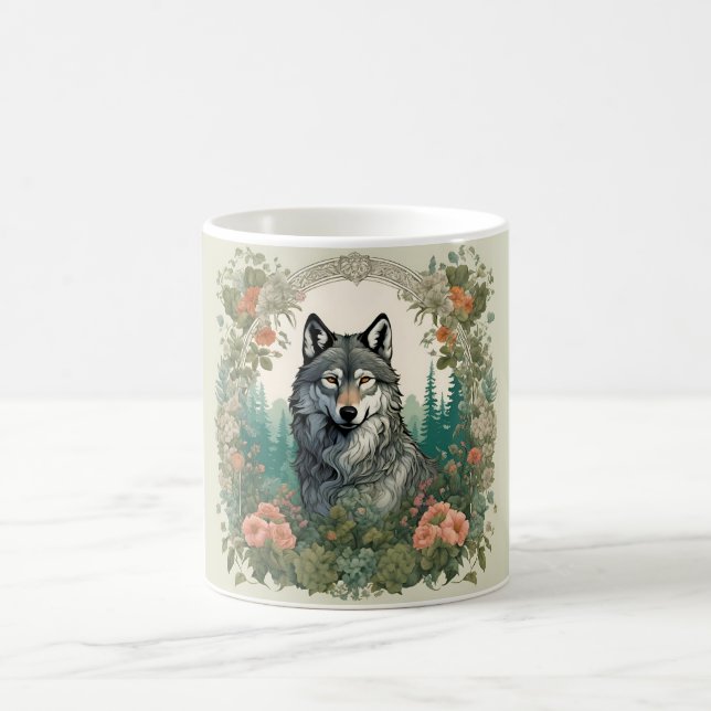 Cottagecore Wolf Coffee Mug (Center)