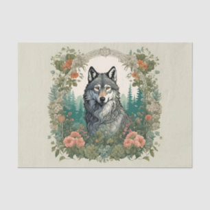 Cottagecore Wolf Decoupage Tissue Paper