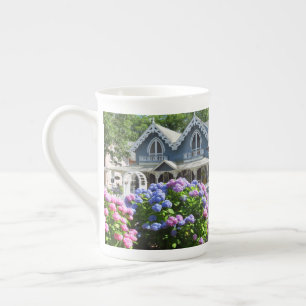 Cottages and Hydrangeas - Martha's Vineyard Bone China Mug
