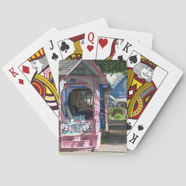 Cottages in a Row - Martha's Vineyard Playing Cards (Back)