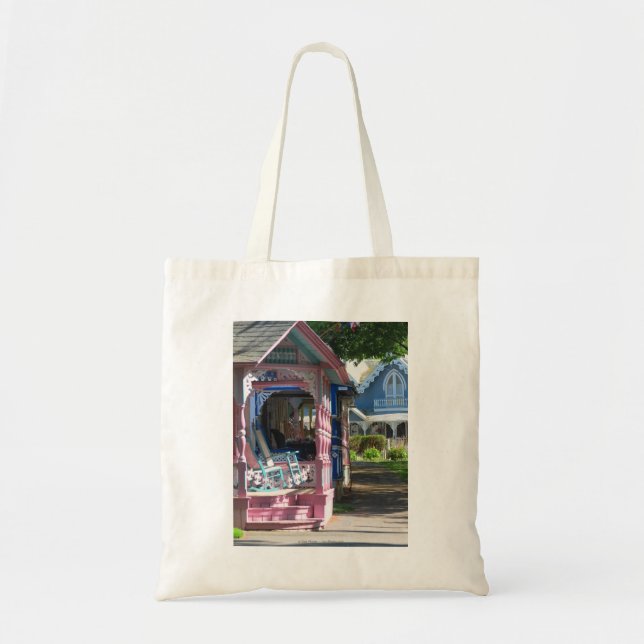 Cottages in a Row - Martha's Vineyard Tote Bag (Front)