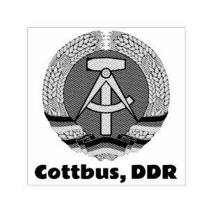 Cottbus, East Germany (DDR, GDR) Ossi  Self-inking Stamp