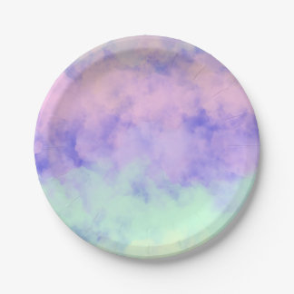 Cotten Candy Clouds Paper Plate