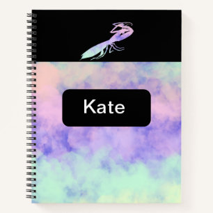 Cotten Candy Clouds Praying Mantis Notebook