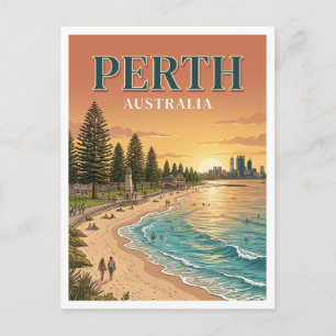 Cottesloe Beach Perth Australia Postcard