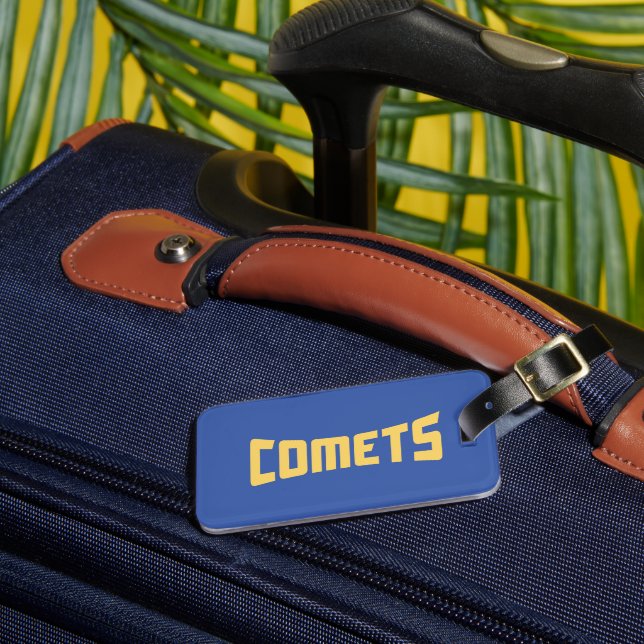 Cottey College Comets Luggage Tag (Front Insitu 3)