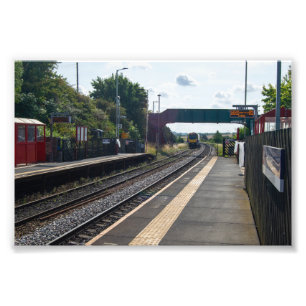 Cottingley Railway Station, Leeds Photo Print