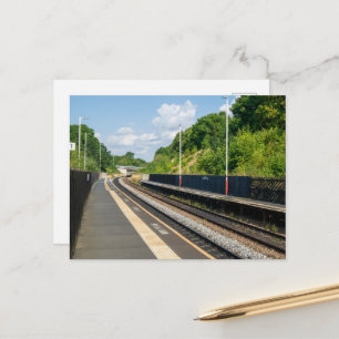 Cottingley Railway Station, Leeds Postcard