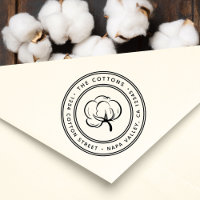 Cotton Boll Icon Return Address