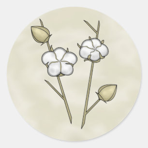 Cotton Boll Stickers