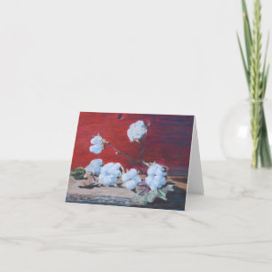 Cotton Boll Still Life Card