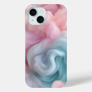 Cotton Candy Abstract iPhone 15 Case