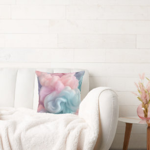 Cotton Candy Abstract Cushion
