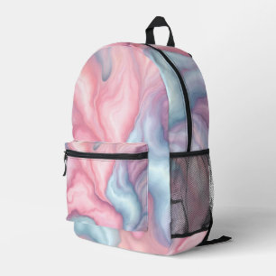 Cotton Candy Abstract Printed Backpack
