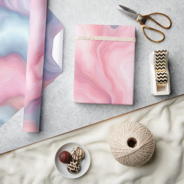 Cotton Candy Abstract Wrapping Paper (Crafts)